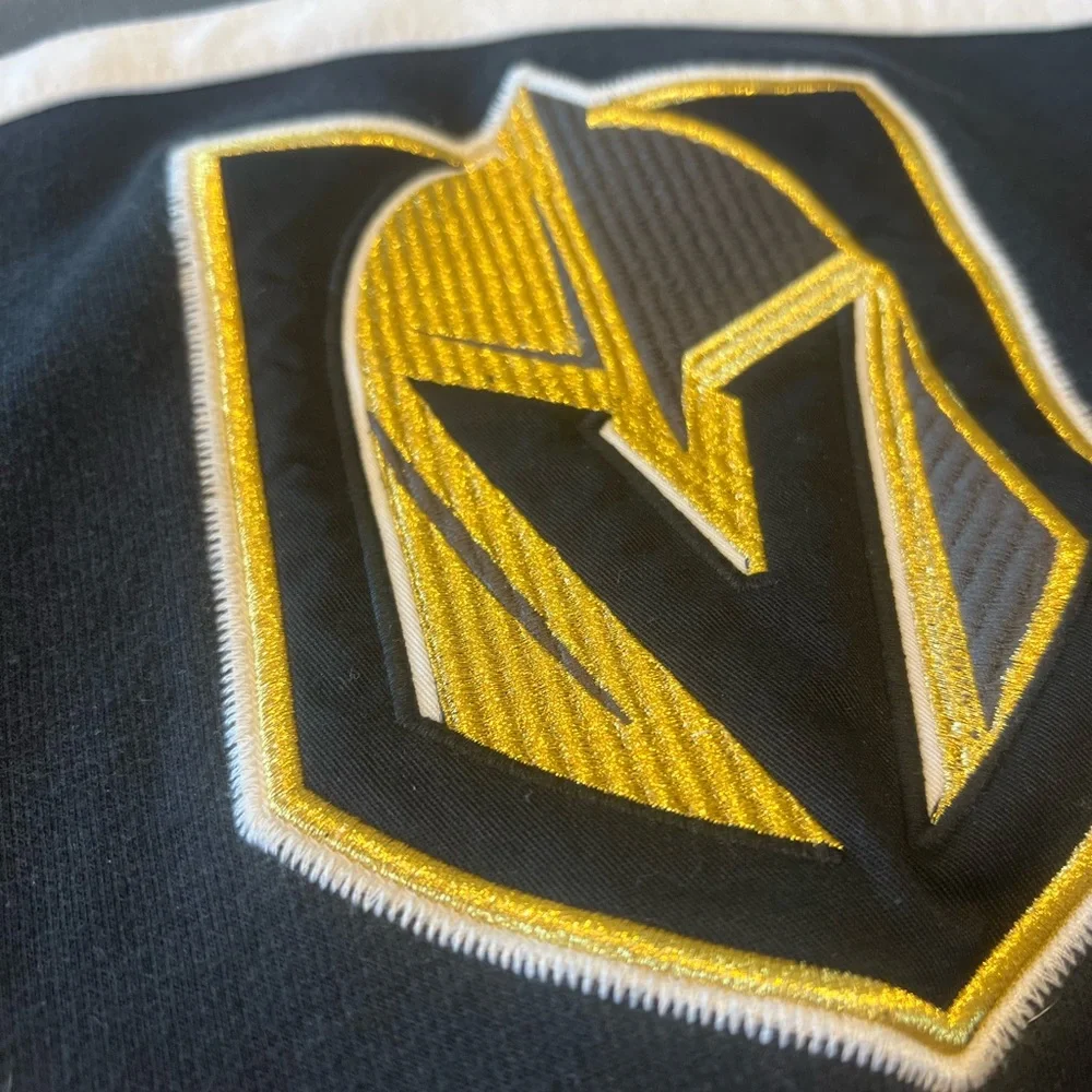 Vegas Golden Knights Black Asset Pullover Hoodie - Picture 3 of 6